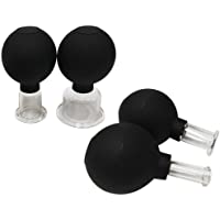 EXCEART Juego de Ventosas Faciales de 4 Piezas de Silicona para Ojos Cara Masaje Corporal Ventosas Al Vacío Terapia…